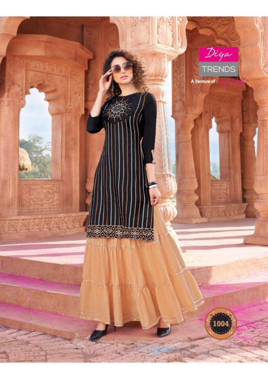Bandhej Vol-1 Cotton Rayon Wholesale Kurti Bandhej Vol-1 Cotton Rayon Wholesale Kurti